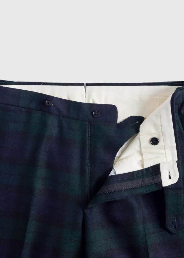 Black Watch Shawl Collar Suit