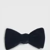 Blunt Edge Cotton Velvet Bow
