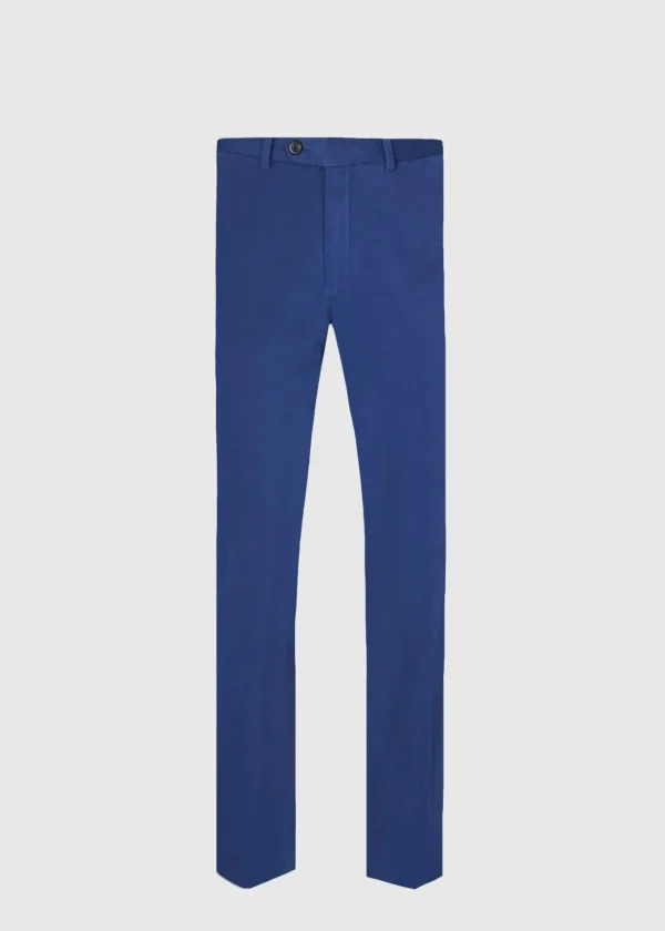 Brushed Cotton Plain Front Newton Pant