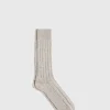 Cashmere Blend Ribbed Sock