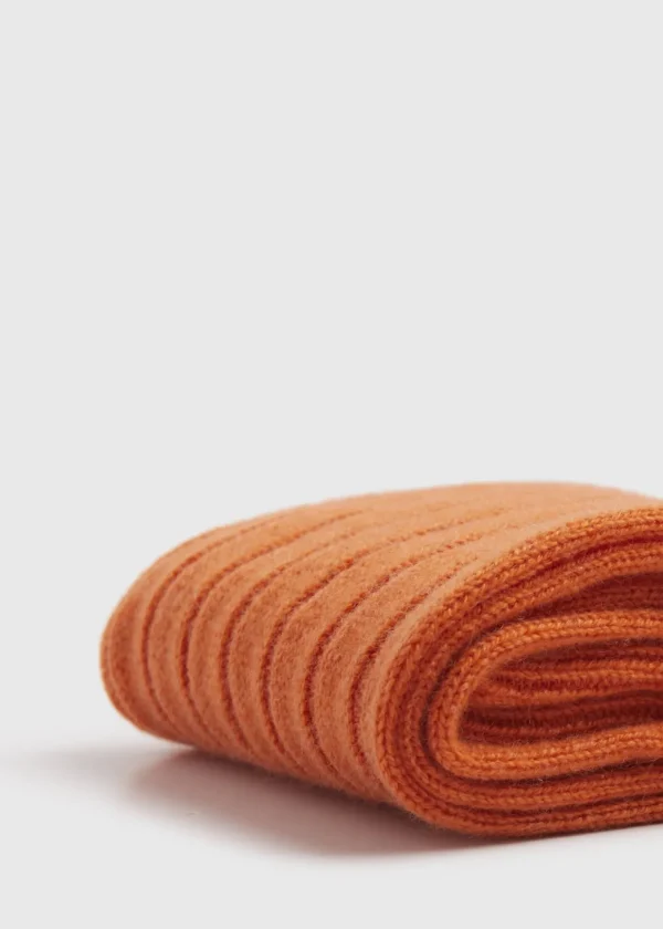 Cashmere Ribbed Sock