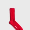 Cashmere Solid Ribbed Sock