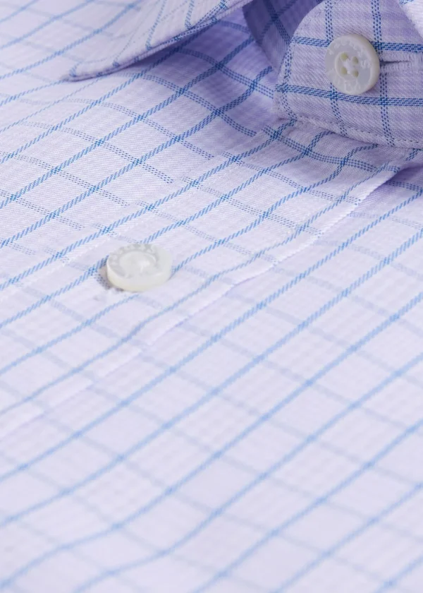 Cotton Check Slim Fit Dress Shirt