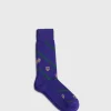 Cotton Crest Motif Sock