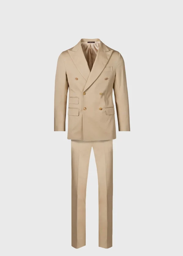 Cotton Double Breasted Suit