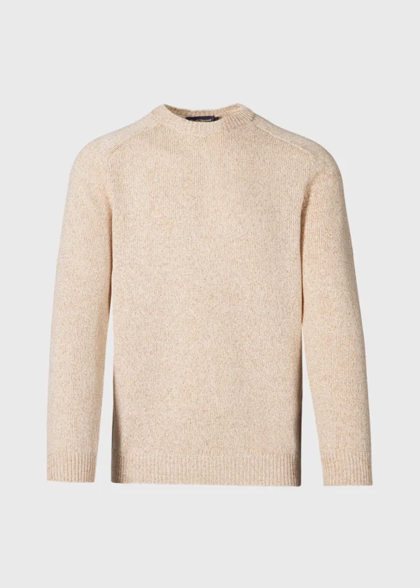 Cotton Melange Crewneck Sweater