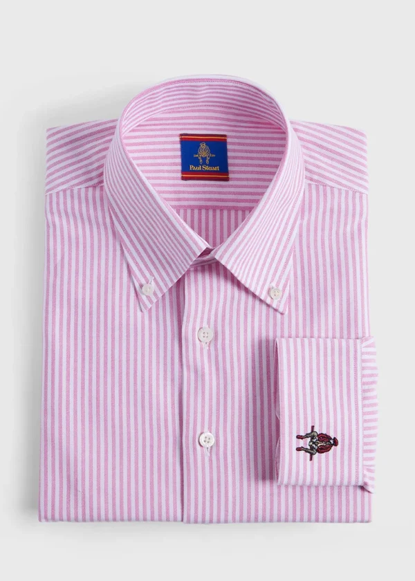 Cotton Oxford Striped Sport Shirt