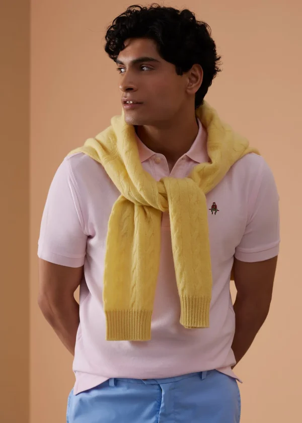 Cotton Piqué Logo Polo