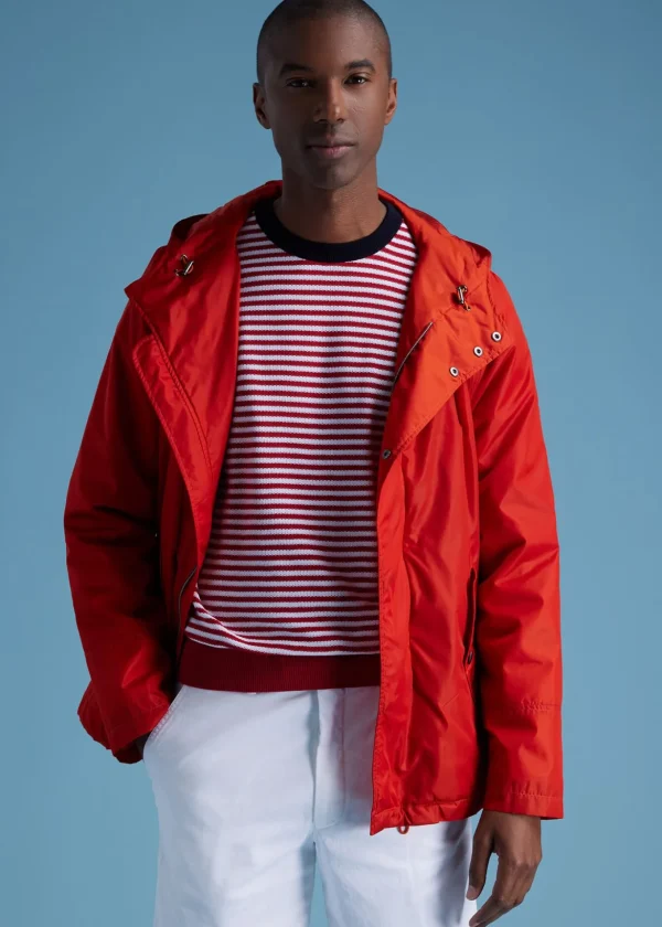 Cotton Striped Crewneck Sweater