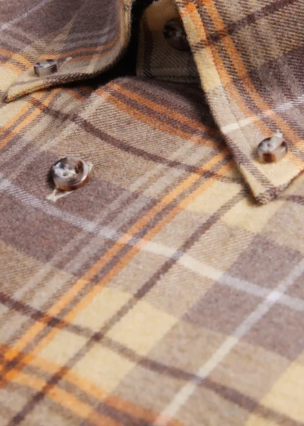 Flannel Plaid Sport Shirt