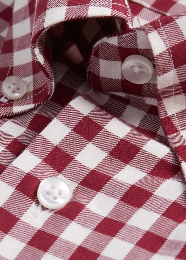 Gingham Flannel Sport Shirt