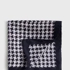 Houndstooth Silk Pocket Square