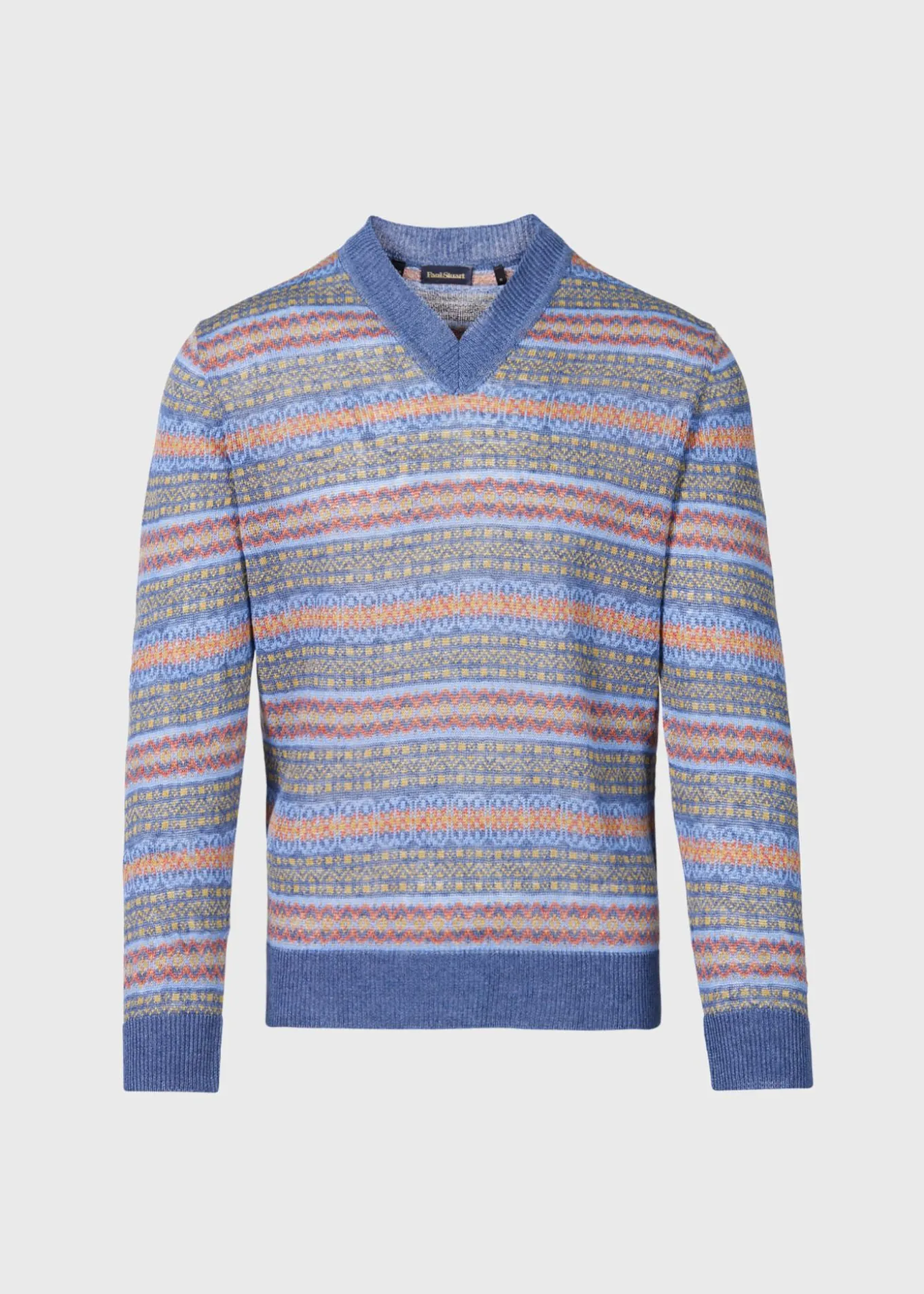 linen_fair_isle_vneck_swe_0.webp Linen Fair Isle V-neck Sweater