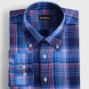 Linen Plaid Sport Shirt