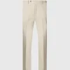 Linen/Silk Solid Dress Trouser