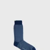 Mercerized Cotton Parquet Pattern Sock