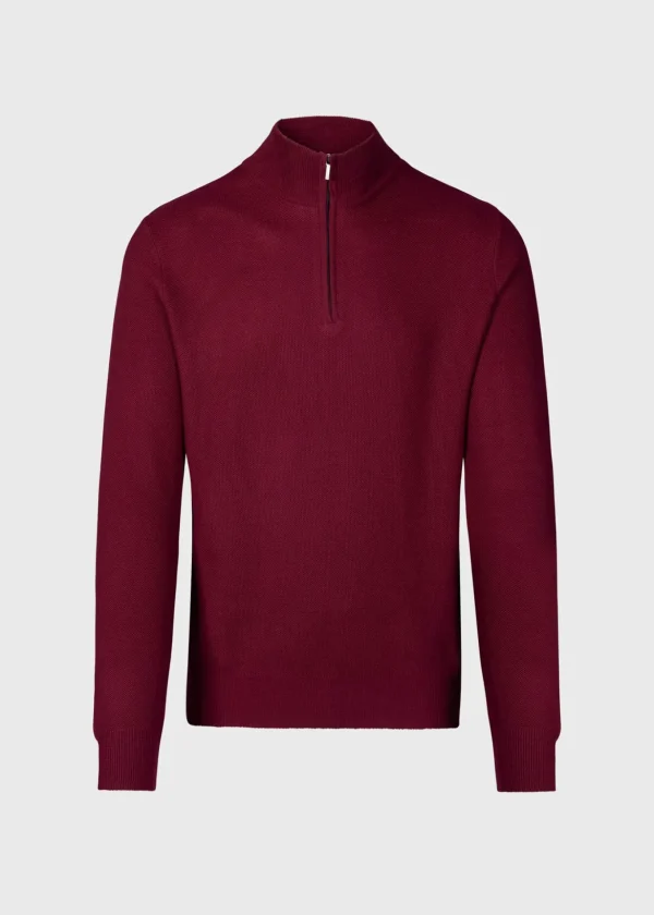 Merino Wool Quarter Zip Pullover