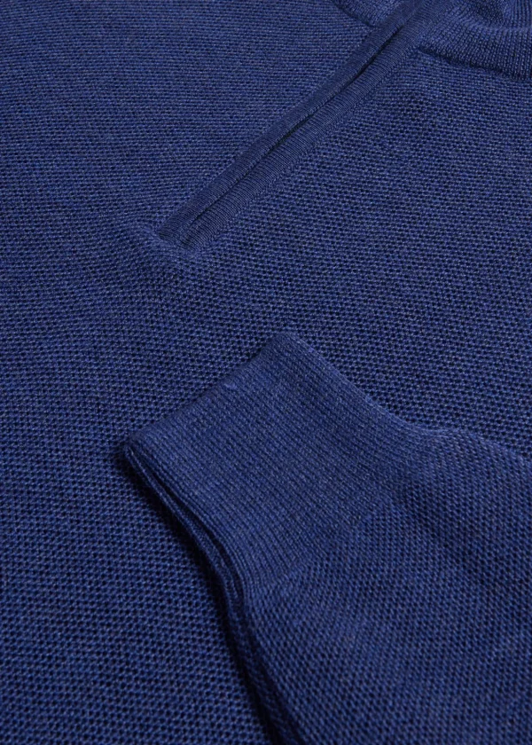 Merino Wool Quarter Zip Pullover
