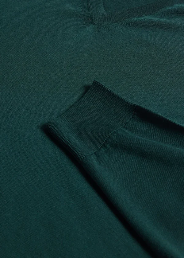 Merino Wool V-neck Sweater
