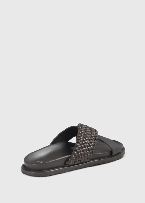 Palau Woven Leather Slide