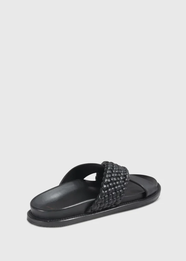 Palau Woven Leather Slide