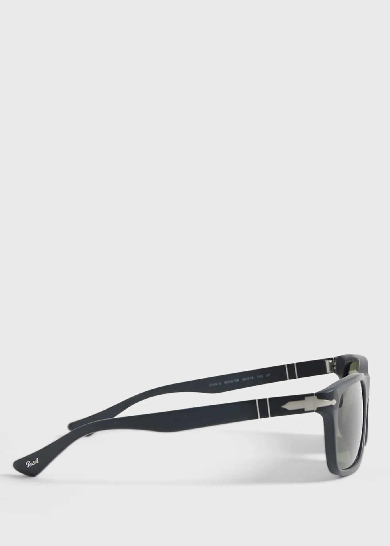 persol_black_sunglasses_w_1.webp Persol® Black Sunglasses With Green Lens