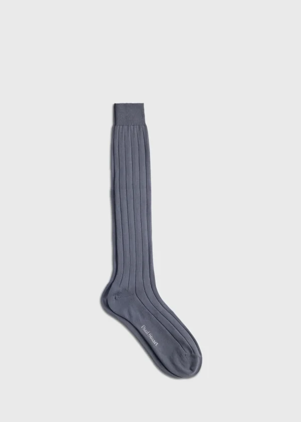 Pima Cotton Wide Rib Sock