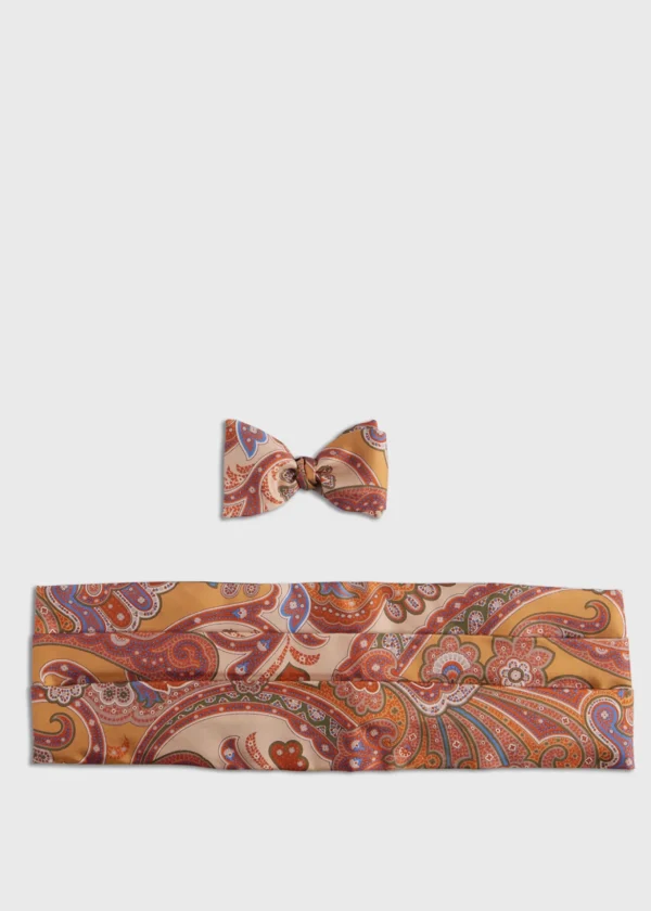 Printed Silk Paisley Formal Set