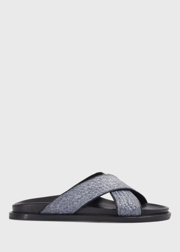 Punta II Raffia Crossover Slide
