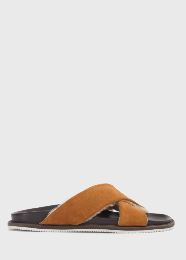Punta III Shearling Crossover Slide