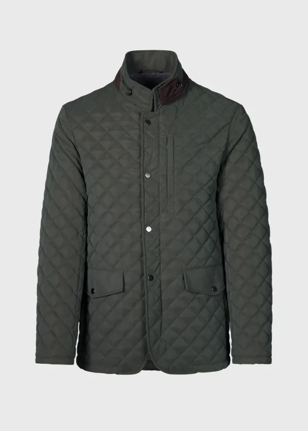 Quilted Jacket With Suede Trim