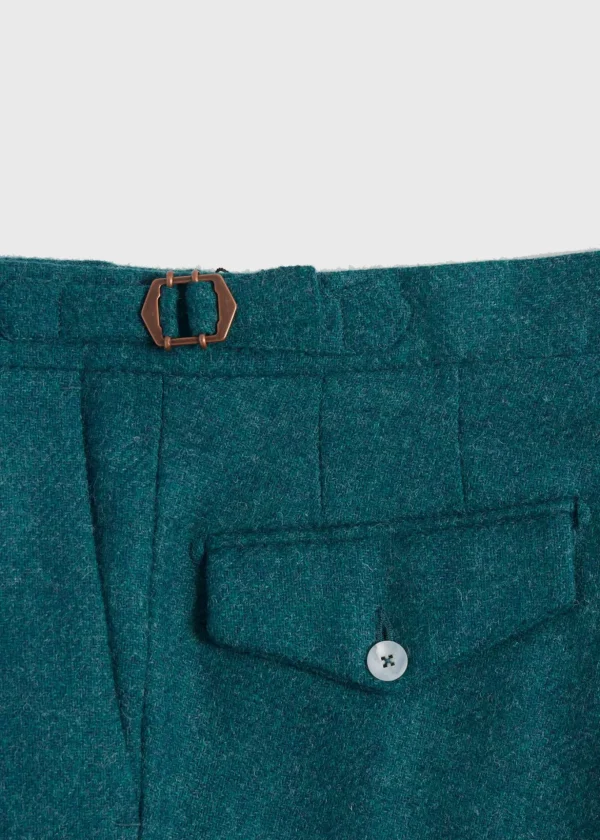 Shetland Wool French Pleat Trouser