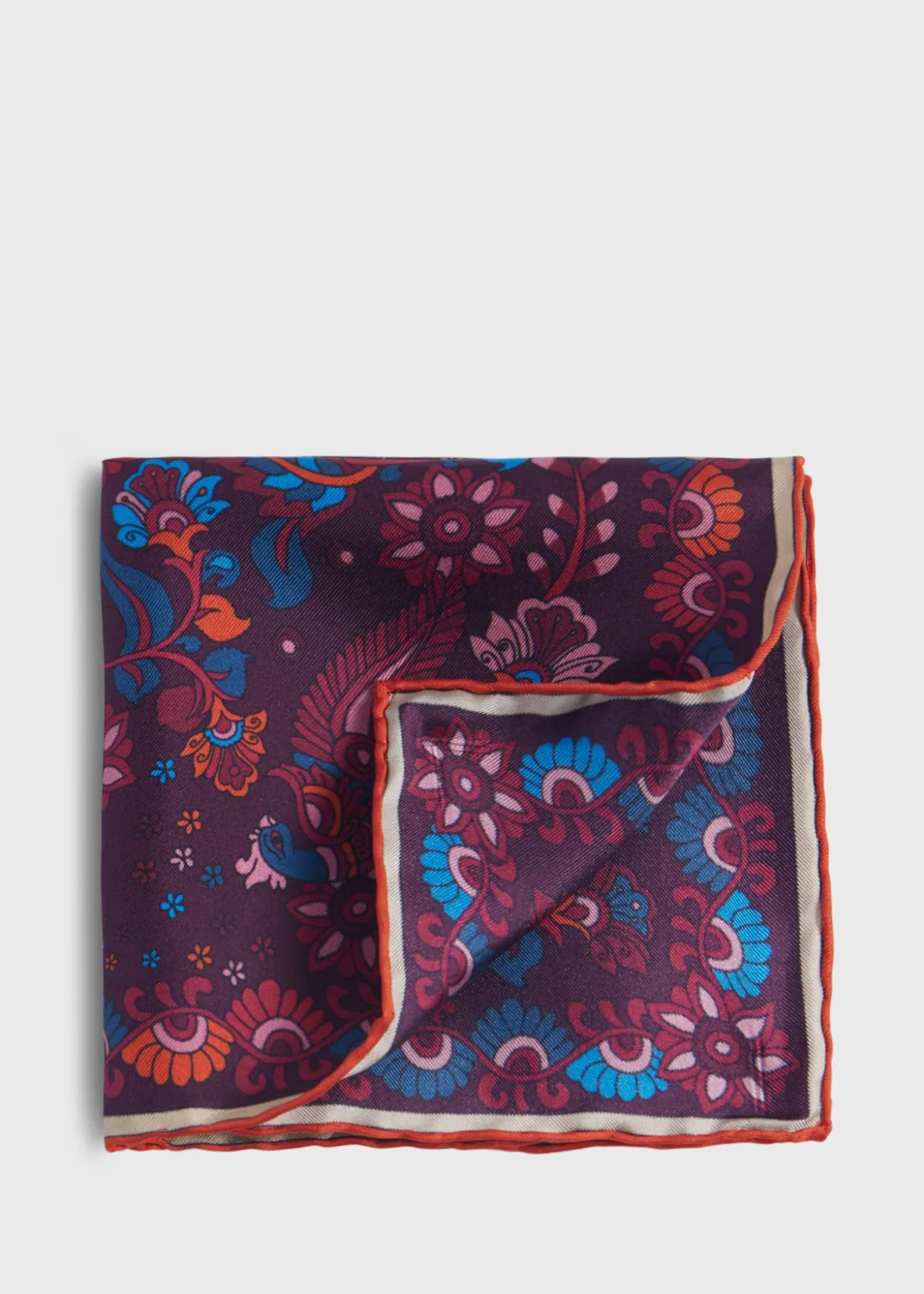 silk_floral_and_bird_prin_0.webp Silk Floral And Bird Print Pocket Square