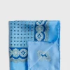 Silk Twill Medallion Pocket Square