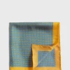 Silk Twill Micro Medallion Pocket Square