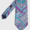 Silk Twill Paisley Print Tie