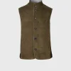 Suede Button Vest