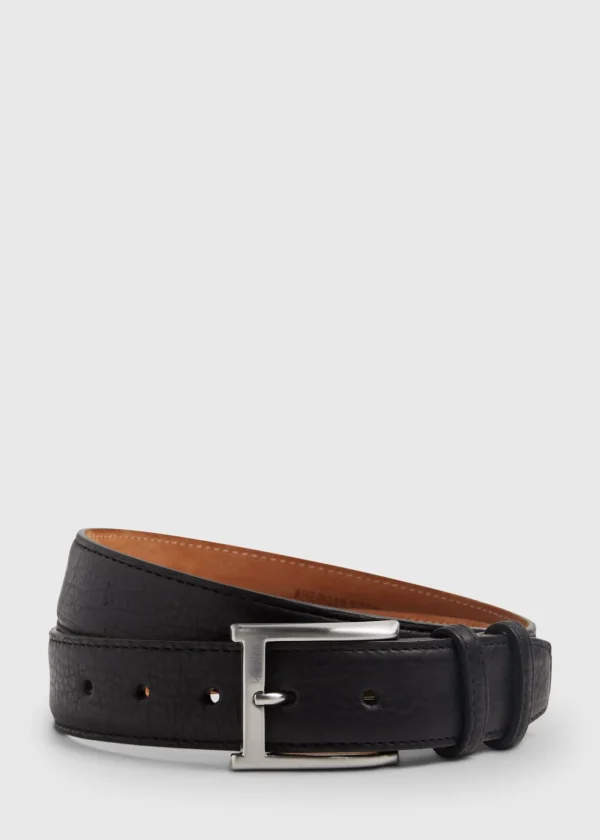 Textured Bison Belt
