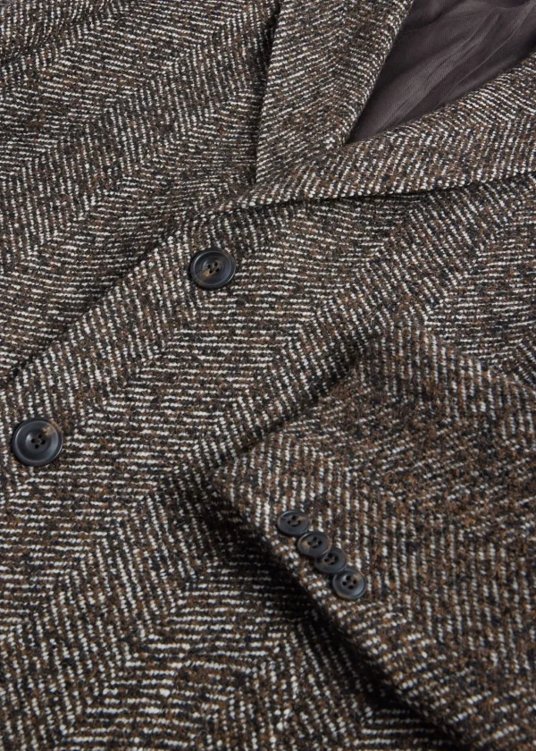 Tweed Single Breasted Coat