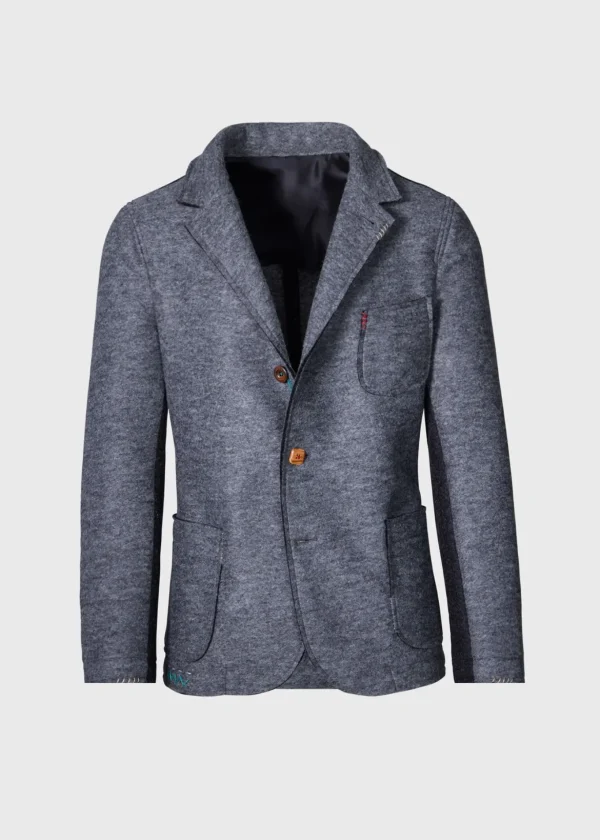 Two Tone Raw Edge Jacket