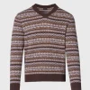 Wool & Cashmere Fair Isle V-Neck Sweater