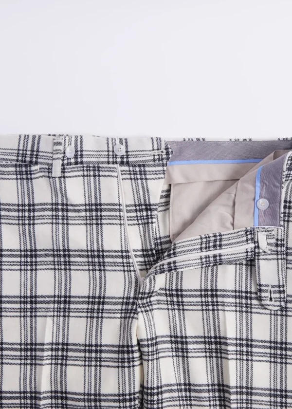 Wool & Cashmere Plaid Trouser