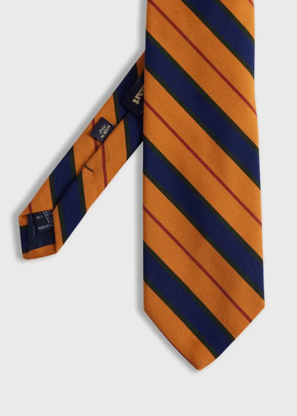 Wool & Cotton Stripe Tie