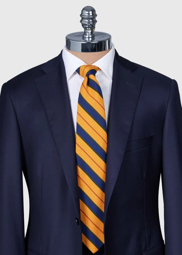 Wool & Cotton Stripe Tie