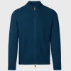 Wool And Cashmere Full Zip Jacquard Cardigan