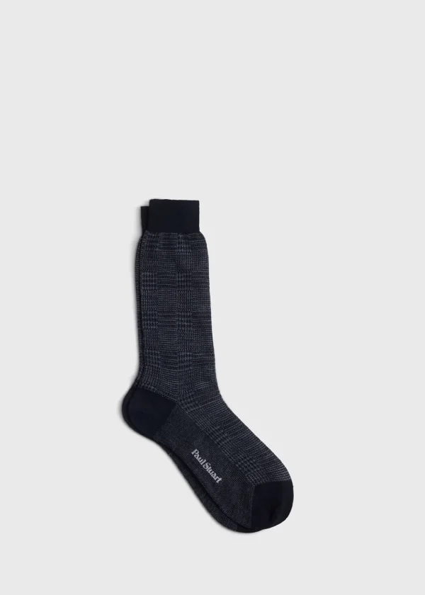Wool Glen Plaid Sock