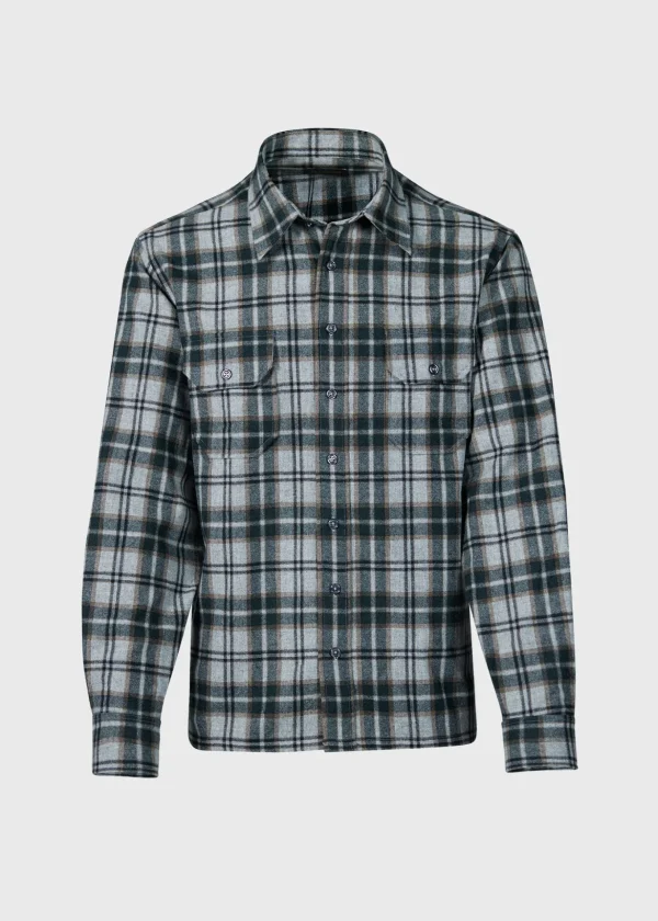 Wool Plaid Overshirt