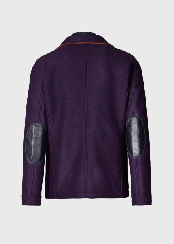 Wool Raw Edge Jacket With Gilet