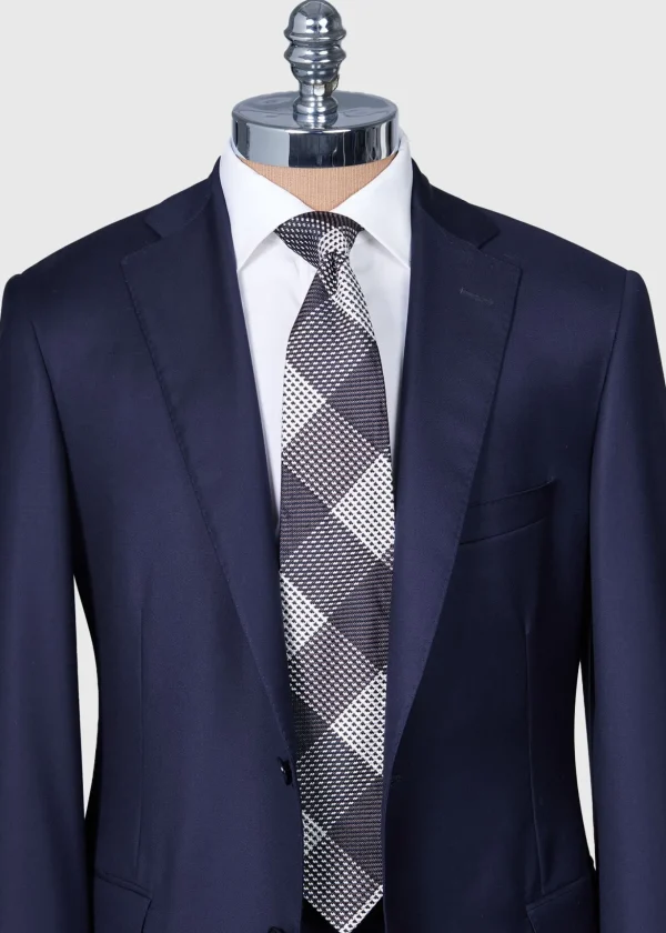 Woven Silk Patchwork Plaid Tie