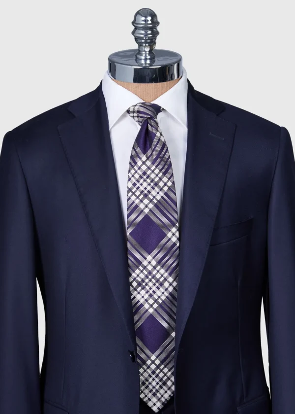 Woven Silk Plaid Tie